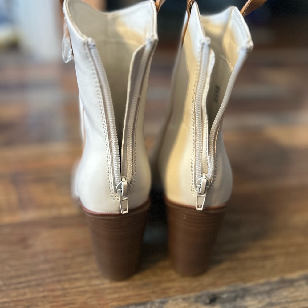 Altar'd State Cream Boots with Tan Details - Picture 3 of 7